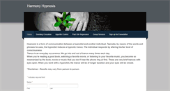 Desktop Screenshot of harmonyhypnosis.biz