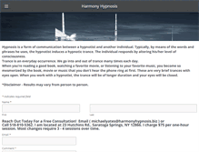 Tablet Screenshot of harmonyhypnosis.biz